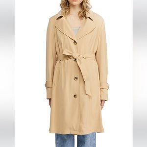 NWT Neiman Marcus NVLT Trench Camel S $220